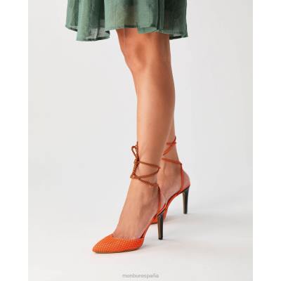 Menbur mujer té 204L1218 tacones altos naranja