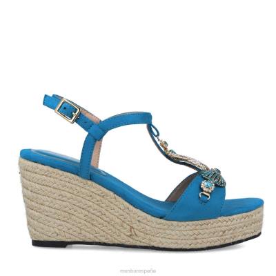 Menbur mujer telesforo 204L1555 tacones altos azul medio