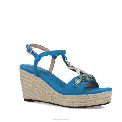 Menbur mujer telesforo 204L1555 tacones altos azul medio