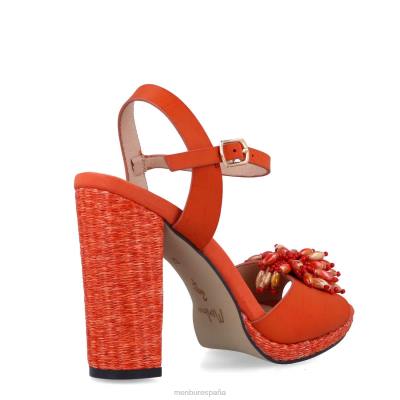 Menbur mujer temís 204L5402 tacones altos naranja