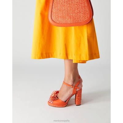 Menbur mujer temís 204L5402 tacones altos naranja