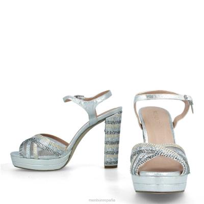 Menbur mujer teolo 204L4188 tacones altos plata