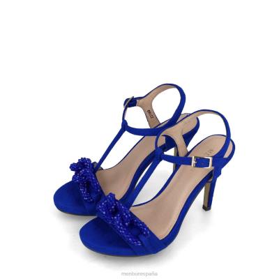 Menbur mujer éter 204L4037 tacones altos azul medio