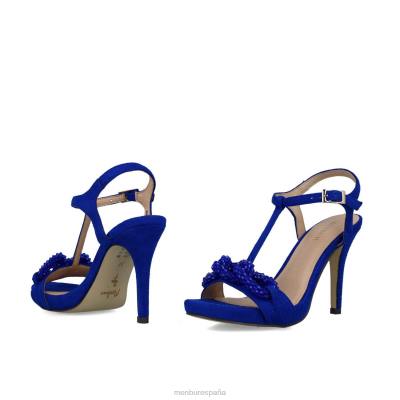 Menbur mujer éter 204L4037 tacones altos azul medio