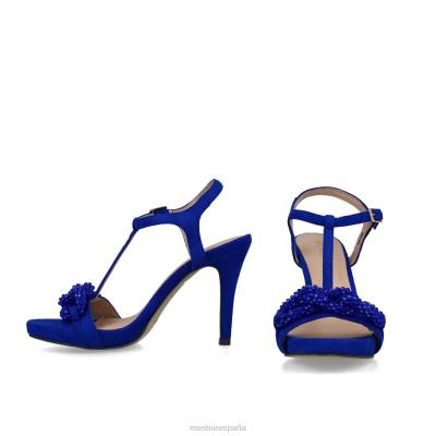 Menbur mujer éter 204L4037 tacones altos azul medio