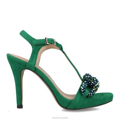 Menbur mujer éter 204L4039 tacones altos verde