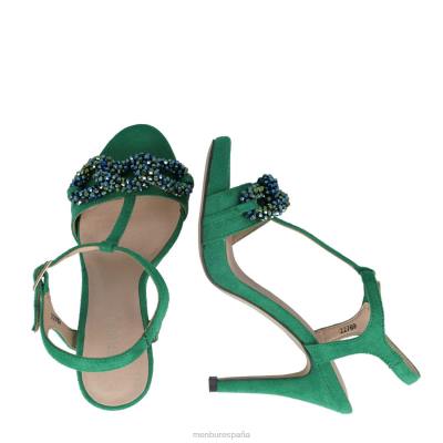 Menbur mujer éter 204L4039 tacones altos verde