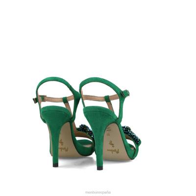 Menbur mujer éter 204L4039 tacones altos verde