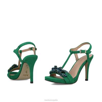 Menbur mujer éter 204L4039 tacones altos verde