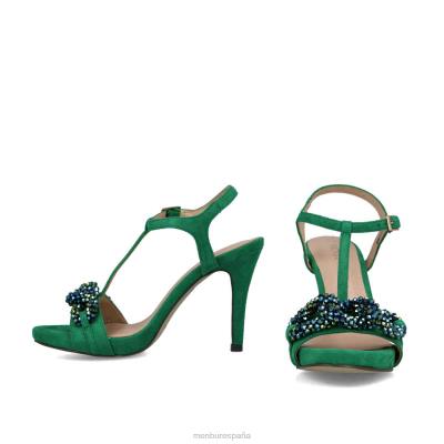 Menbur mujer éter 204L4039 tacones altos verde