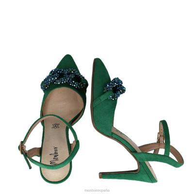 Menbur mujer éter 204L4810 tacones altos verde