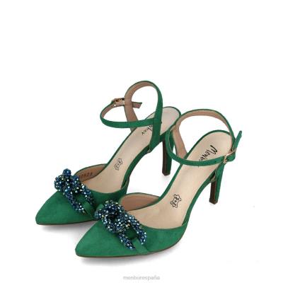 Menbur mujer éter 204L4810 tacones altos verde