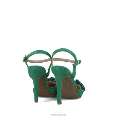 Menbur mujer éter 204L4810 tacones altos verde