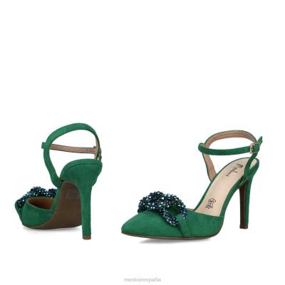 Menbur mujer éter 204L4810 tacones altos verde