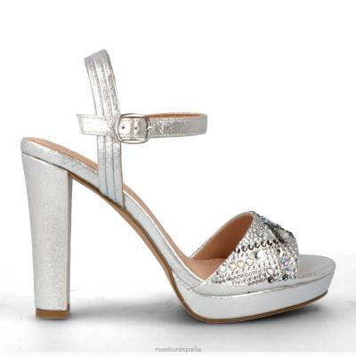 Menbur mujer terradura 204L4155 tacones altos plata