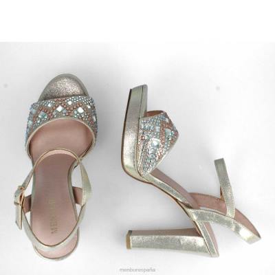 Menbur mujer terradura 204L921 tacones altos oro