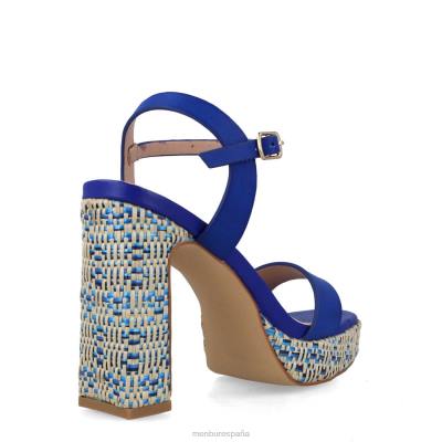 Menbur mujer tiesas 204L1513 tacones altos azul medio