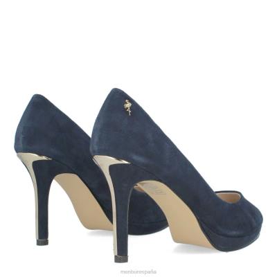 Menbur mujer topino 204L1098 tacones altos azul oscuro