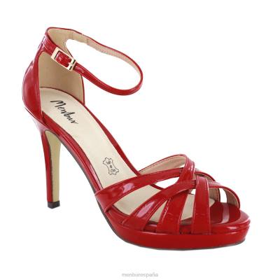 Menbur mujer trapani 204L4447 tacones altos rojo