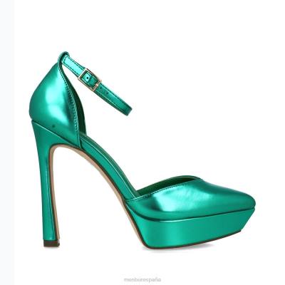 Menbur mujer triangulo 204L725 tacones altos verde