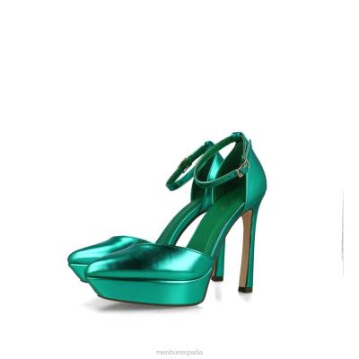 Menbur mujer triangulo 204L725 tacones altos verde