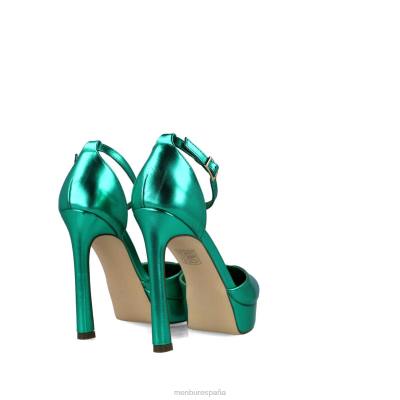 Menbur mujer triangulo 204L725 tacones altos verde