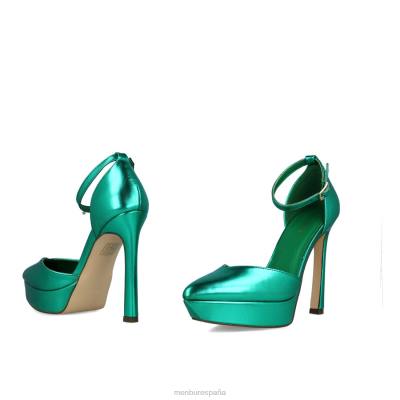 Menbur mujer triangulo 204L725 tacones altos verde