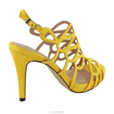 Menbur mujer tricase 204L4387 tacones altos amarillo