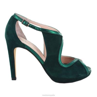 Menbur mujer trissino 204L5257 tacones altos verde