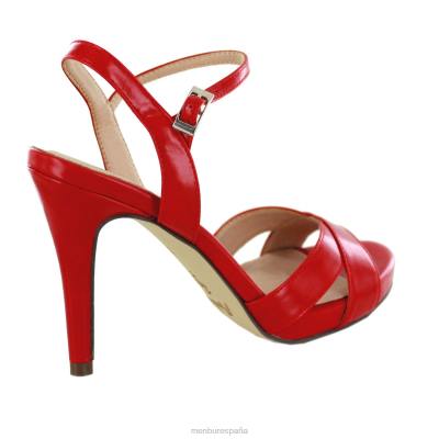 Menbur mujer tubérculo 204L1040 tacones altos rojo