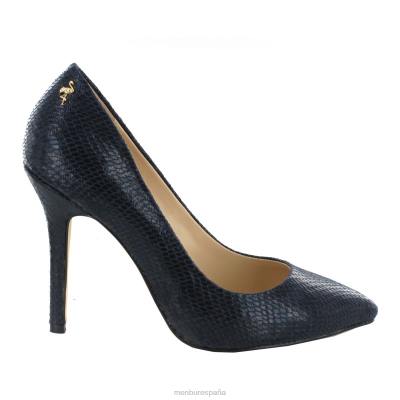 Menbur mujer tudía 204L4802 tacones altos azul oscuro