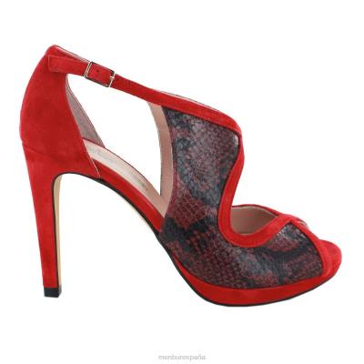 Menbur mujer vailárse 204L1430 tacones altos rojo