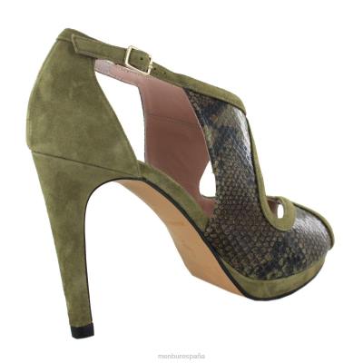 Menbur mujer vailárse 204L5266 tacones altos verde