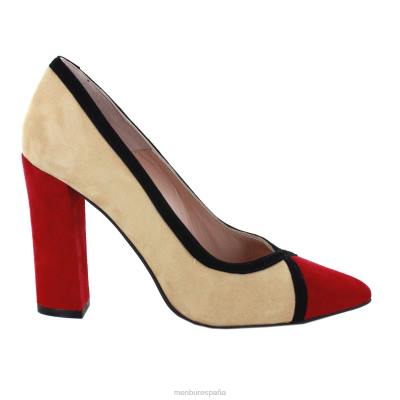 Menbur mujer valcaldara 204L1429 tacones altos rojo