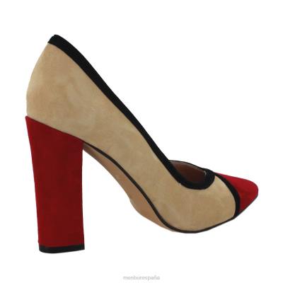 Menbur mujer valcaldara 204L1429 tacones altos rojo