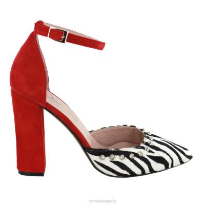 Menbur mujer vallefiorita 204L1436 tacones altos rojo