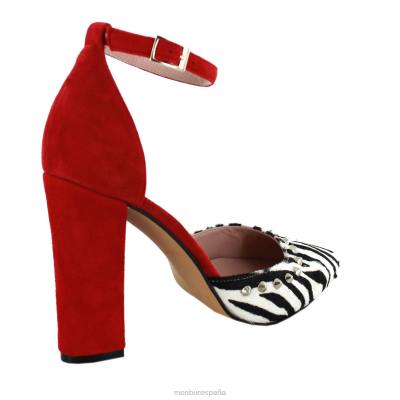 Menbur mujer vallefiorita 204L1436 tacones altos rojo