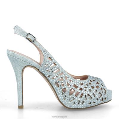 Menbur mujer vendaso 204L4096 tacones altos plata