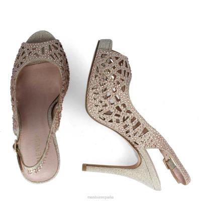 Menbur mujer vendaso 204L4097 tacones altos beige