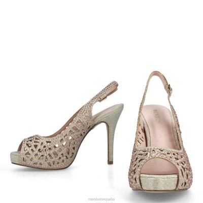 Menbur mujer vendaso 204L4097 tacones altos beige