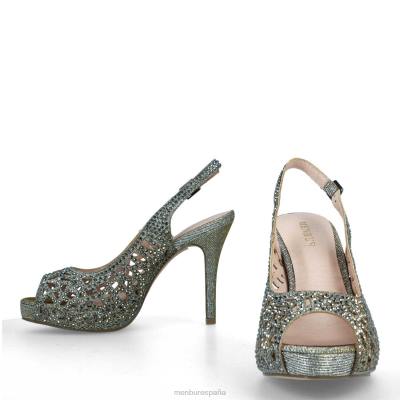 Menbur mujer vendaso 204L893 tacones altos gris