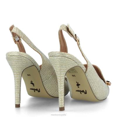 Menbur mujer venedig 204L4119 tacones altos oro