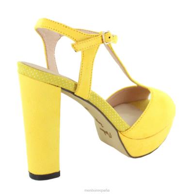 Menbur mujer veroli 204L4480 tacones altos amarillo