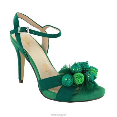 Menbur mujer vigarano 204L4403 tacones altos verde