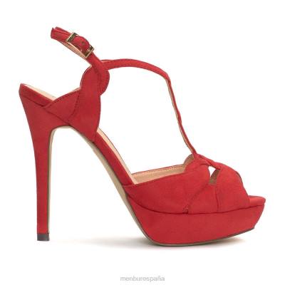 Menbur mujer vincolizar 204L916 tacones altos rojo