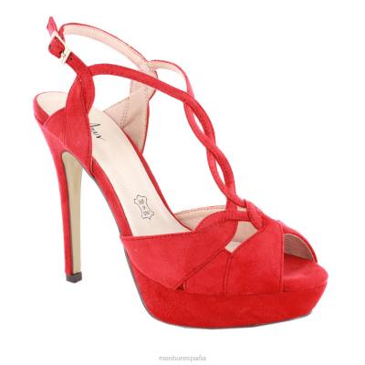 Menbur mujer vincolizar 204L916 tacones altos rojo