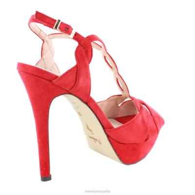 Menbur mujer vincolizar 204L916 tacones altos rojo