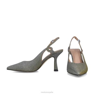 Menbur mujer Pólux 204L5545 tacones medios y bajos gris