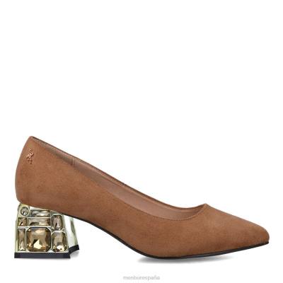 Menbur mujer ailantea 204L1738 tacones medios y bajos beige