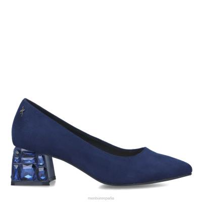 Menbur mujer ailantea 204L5892 tacones medios y bajos azul oscuro